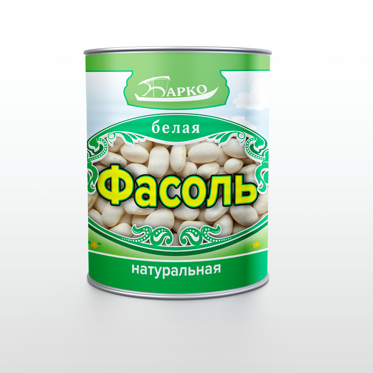 Создание дизайна этикетки фасоли