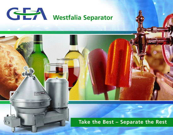 Креатив и дизайн фирменной продукции для Westfalia Separator