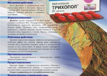 Креатив и рекламный дизайн листовки Трихопол