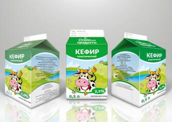 Разработка упаковки Кефир