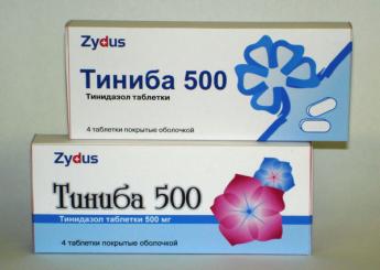 Дизайн упаковки препарата Тиниба
